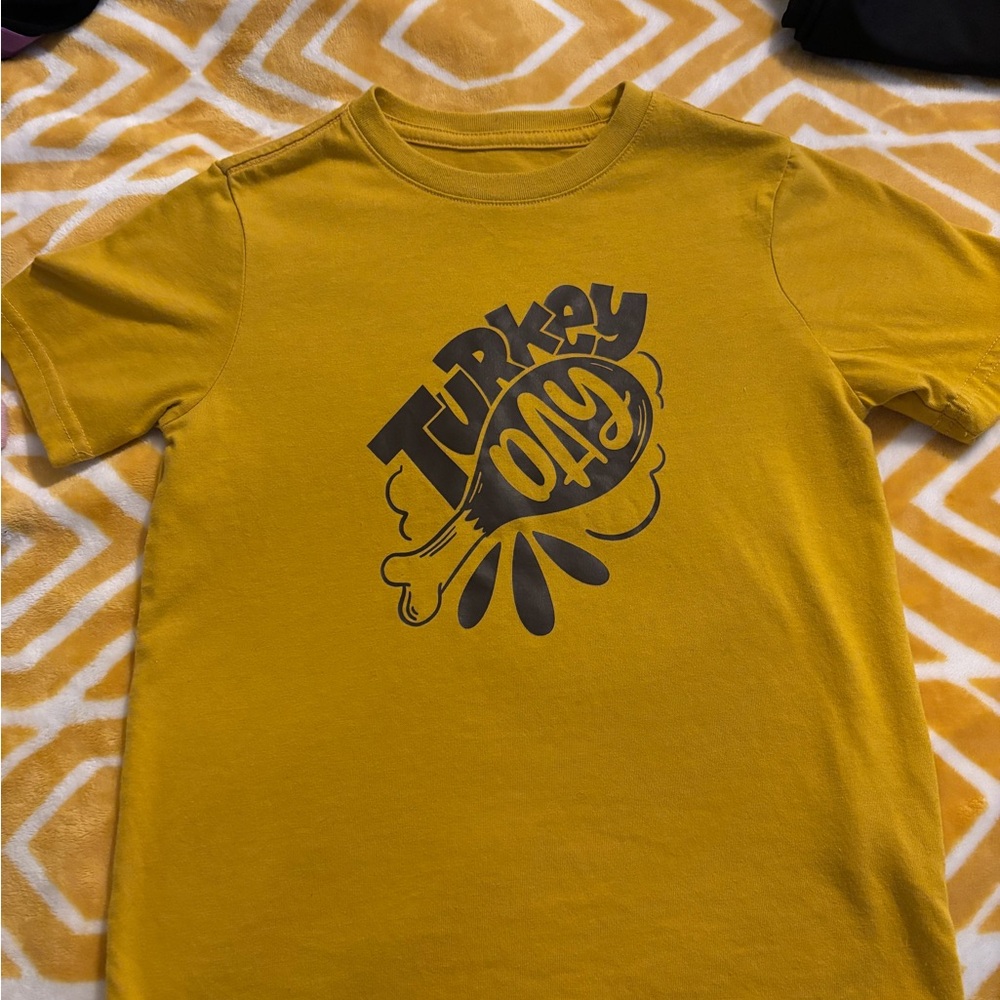 Kids Thanksgiving shirt turkey day
